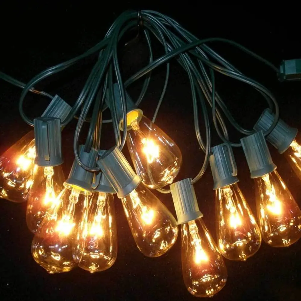 Set Of 10 Edison-Style Clear Patio Lights 1
