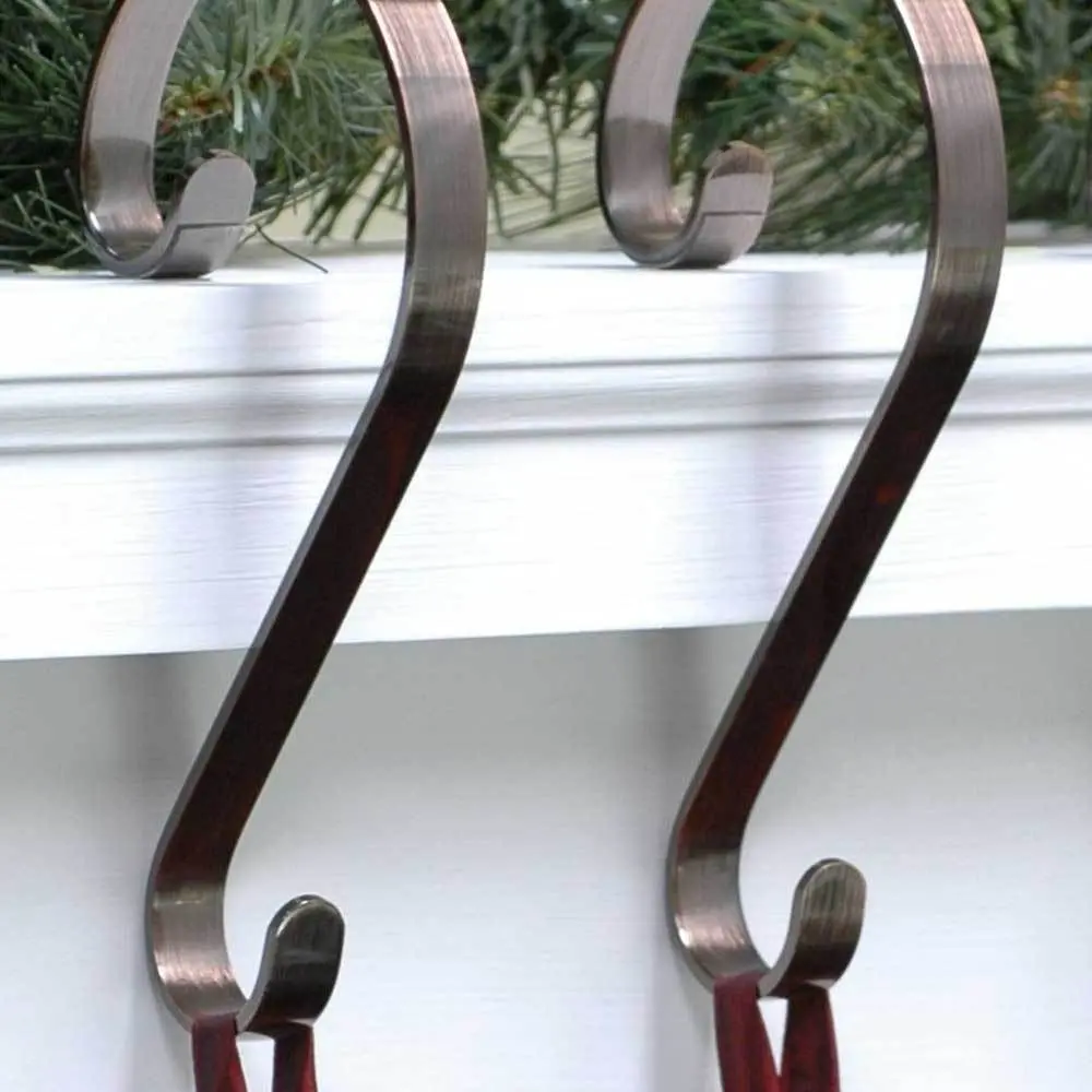 Scroll Christmas Stocking Holders By Haute Decor, 2-Pack 1
