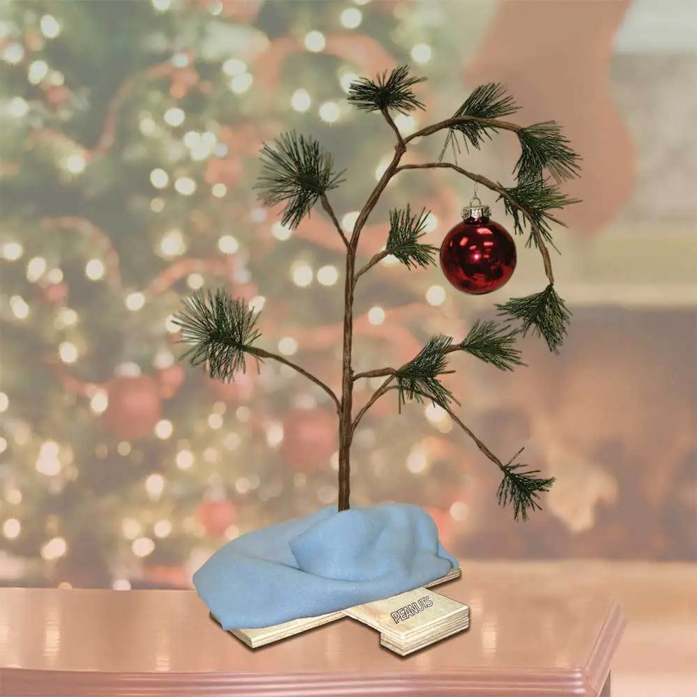 24" Peanuts® Charlie Brown Lonely Tree With Blanket 1