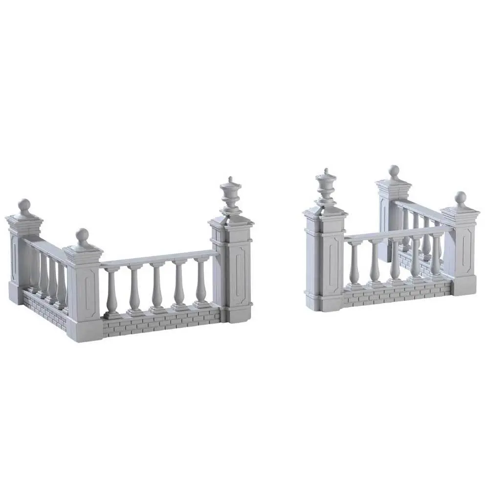 Lemax General Collectibles Accessory: Plaza Fence, Set Of 4 #74237 1