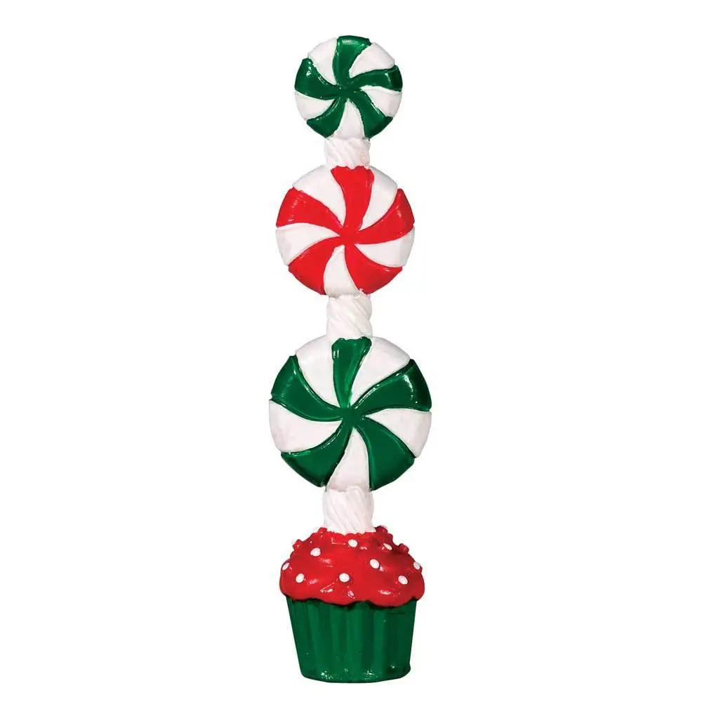 Lemax Sugar N Spice Accessory: Peppermint Candy Topiary #74208 1