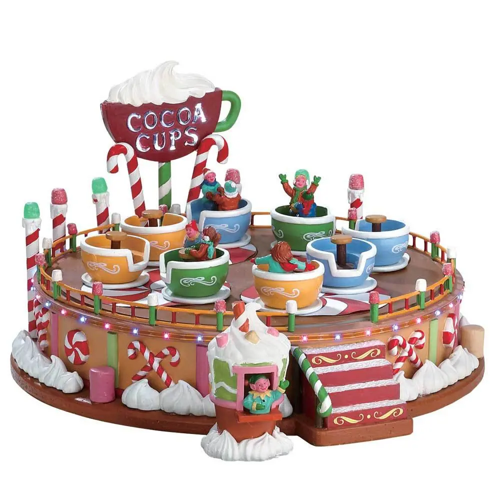 Lemax Sugar N Spice Sights & Sounds: Cocoa Cups #74222 1