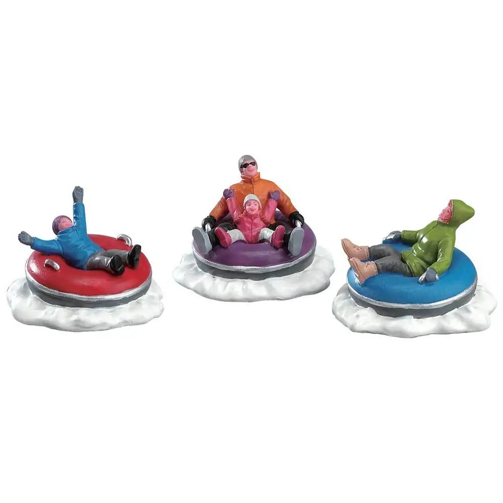 Lemax Vail Village Table Piece: Tubing Family, Set Of 3 #73305 1
