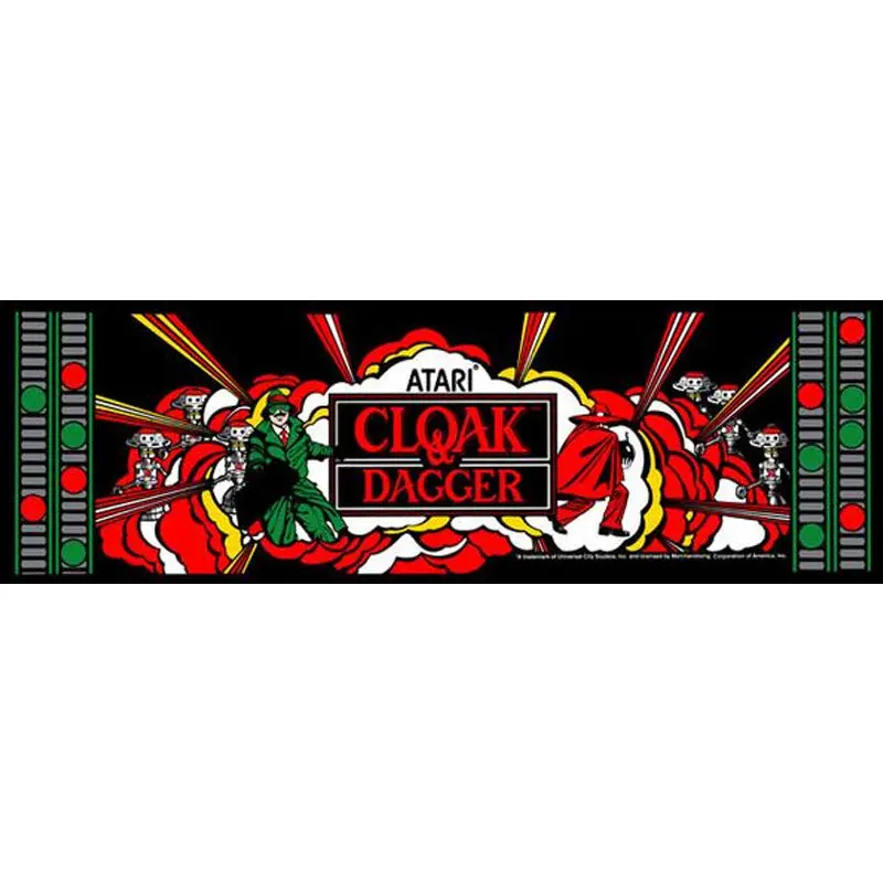 Cloak And Dagger Arcade Marquee 1