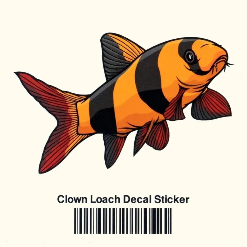 Clown Loach Decal Sticker 1