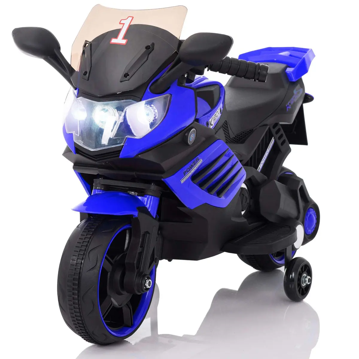 Kids Motorcycle 6V With Training Wheels, Realistic Lights And Sound 1