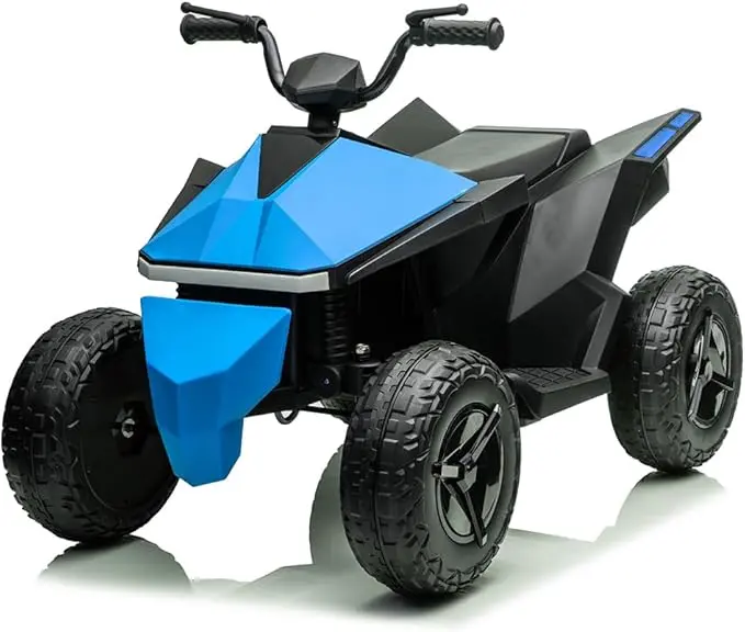 Cyber 12V Ride-On Atv, Electric Quad With Rear Suspension, Independent Driving 1