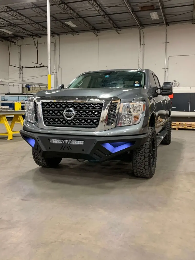 Road Armor Spartan Rear Bumper For 2016–2019 Nissan Titan Xd – Textured Black Finish 1