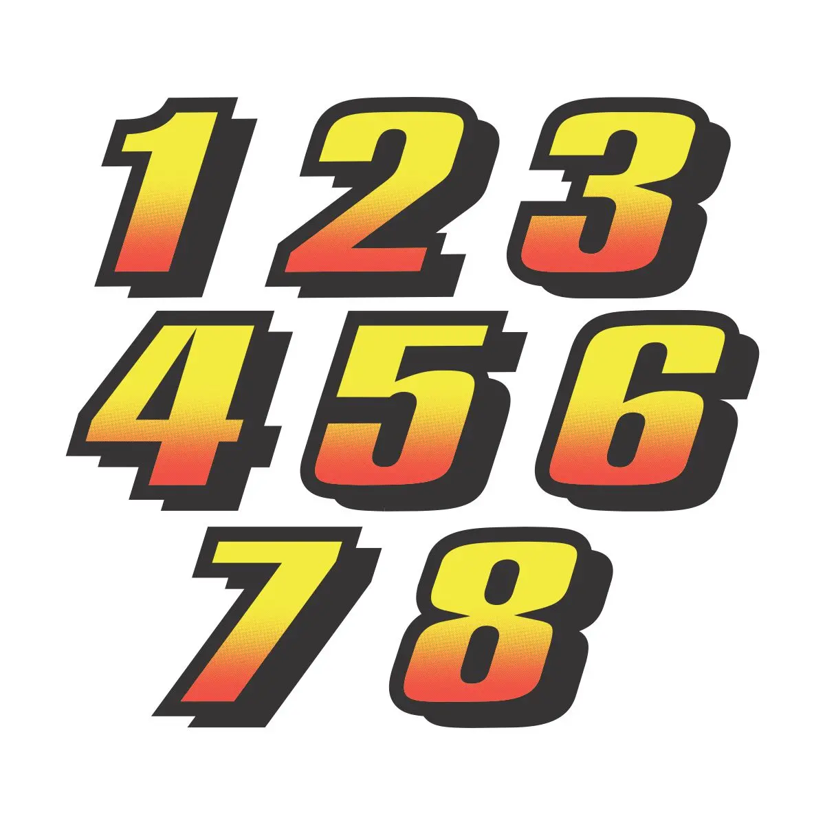 Daytona Usa Seat Decals 1