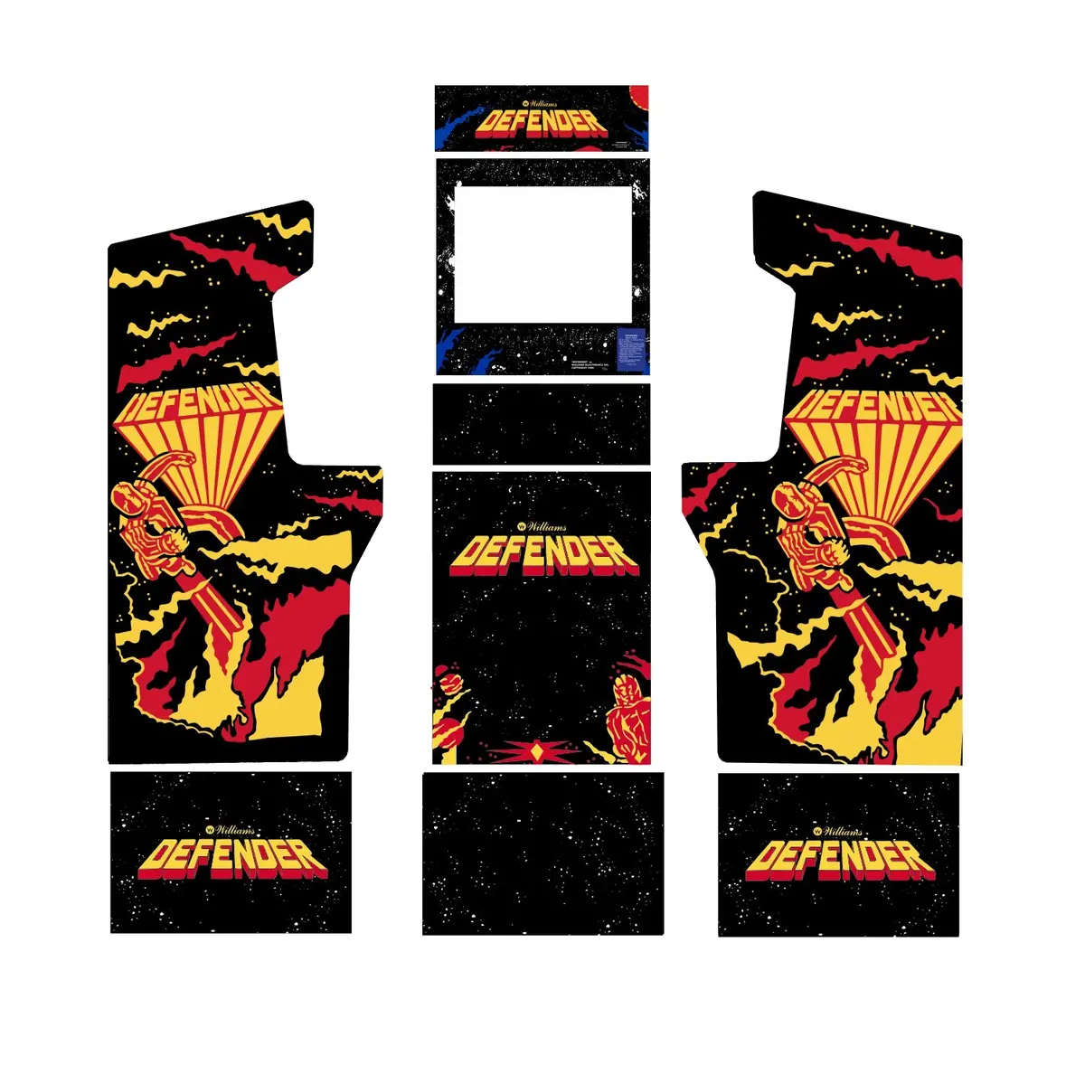 Defender Arcade 1Up - Midway Legacy Edition - Art Kit - Arcade1up 1