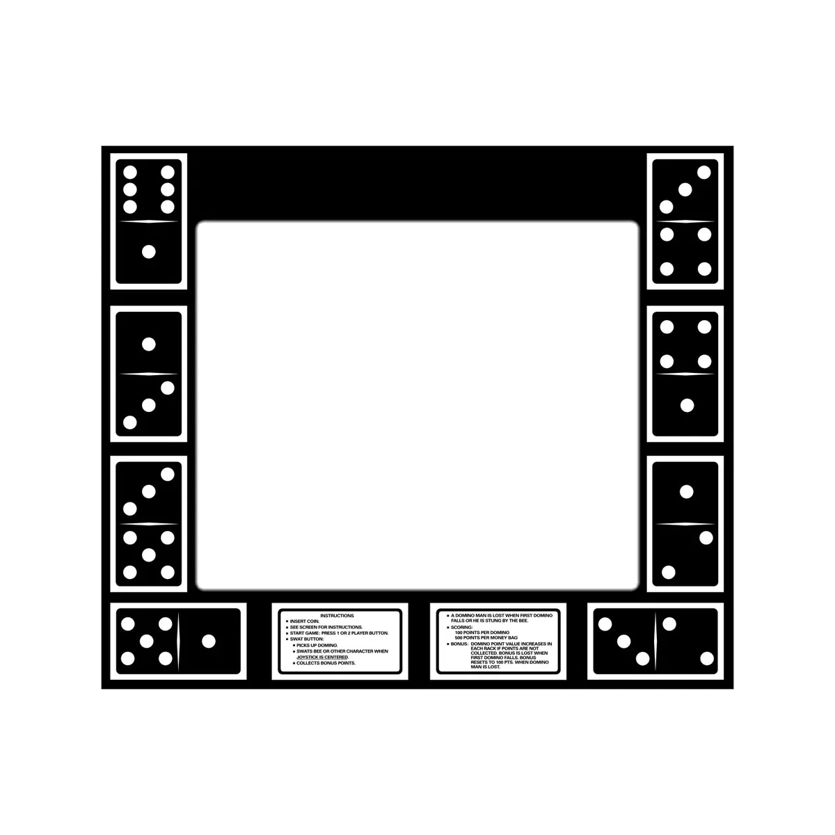 Domino Man Arcade Bezel 1