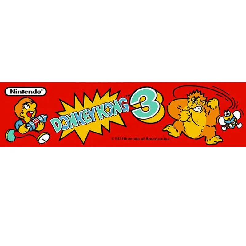 Donkey Kong Iii Arcade Game Marquee Dk3 1