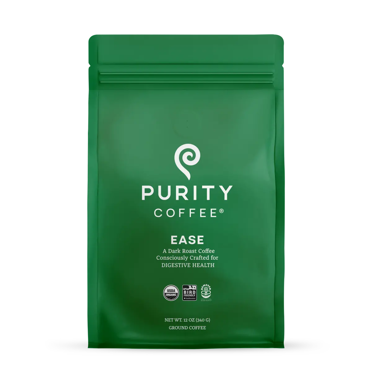 Purity Coffee Ease: Dark Roast Ground Coffee 1