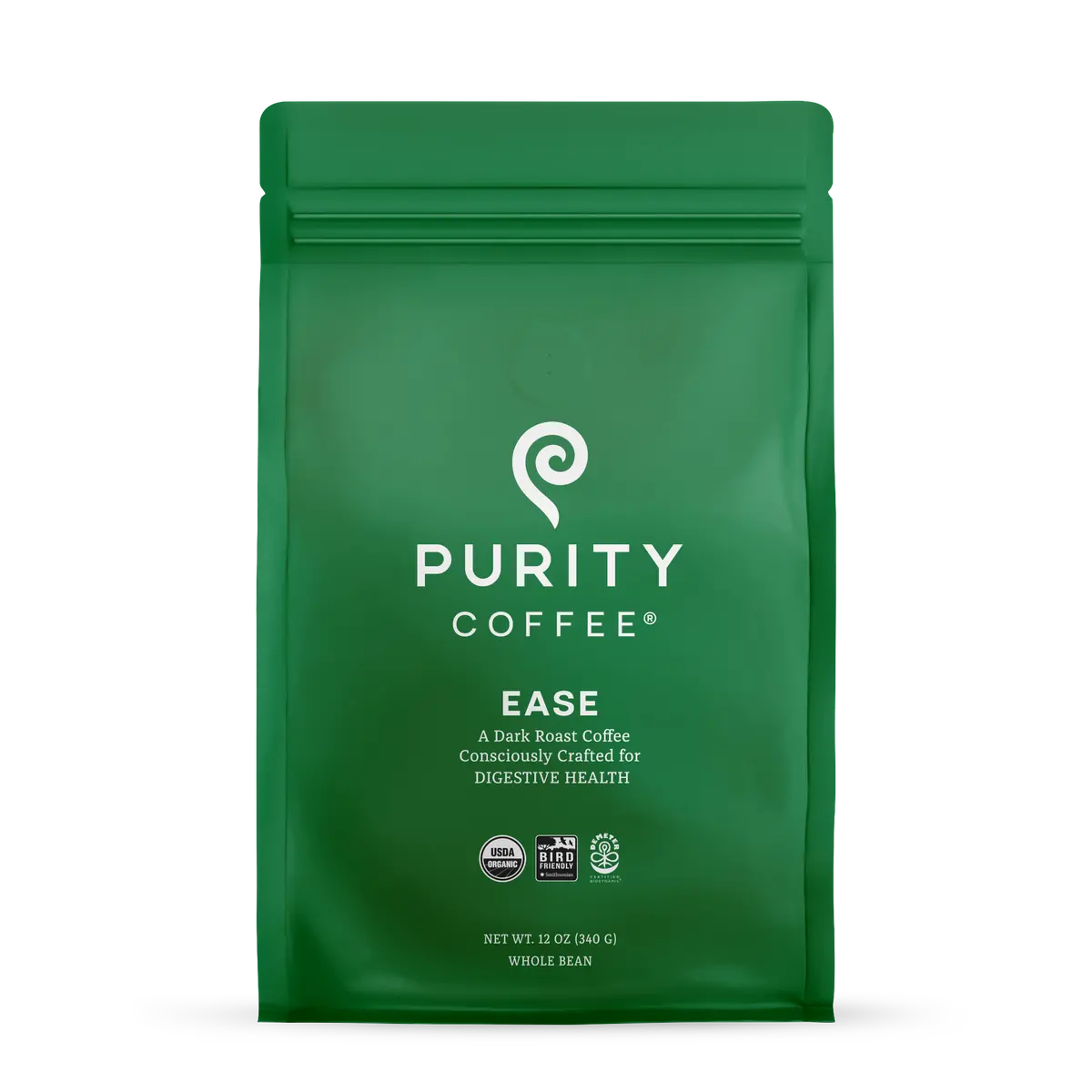 Purity Coffee Ease: Dark Roast Whole Bean Coffee 1