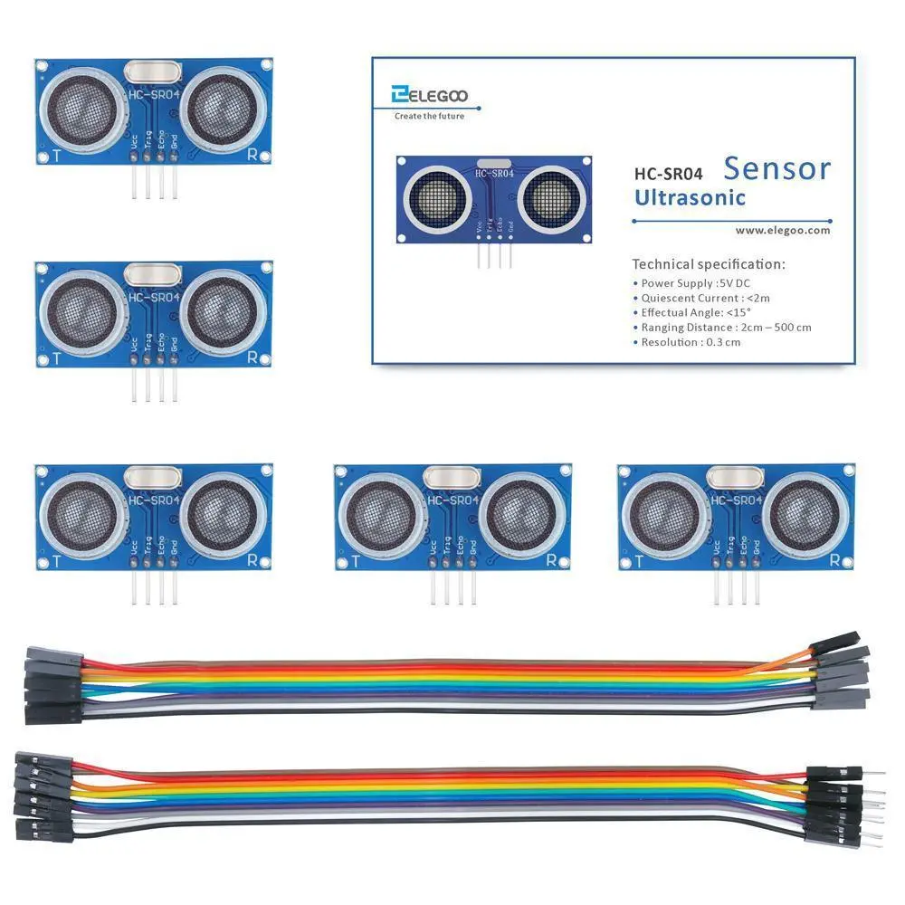 Hc-Sr04 Ultrasonic Sensor Module (5 Sets) 1