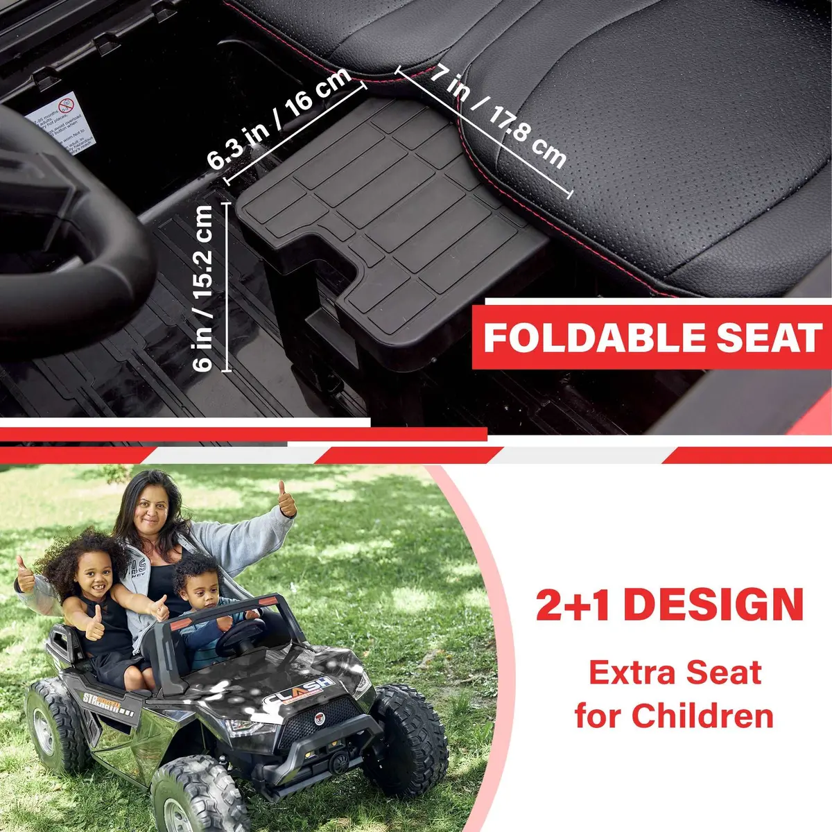 High Speed Up To 15 Km/H Dune Buggy 2 Seater 24V Off-Road Utv With Remote Control And Eva Tires 4