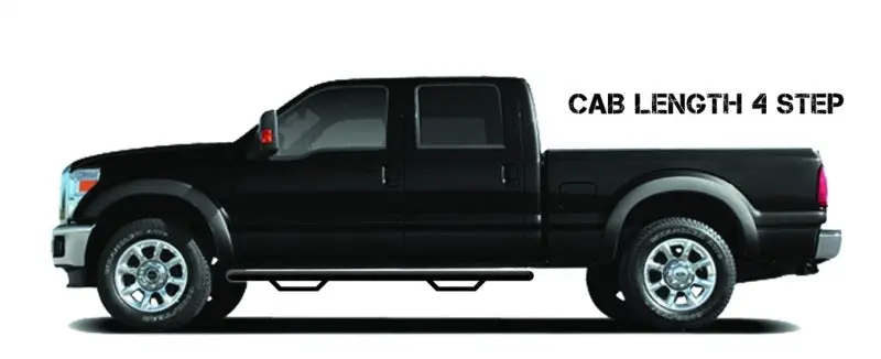 N-Fab Tex-Black Nerf Step – 3-Inch Diameter, Cab-Length, Fits 2015.5–2017 Ram 1500 Quad Cab 1