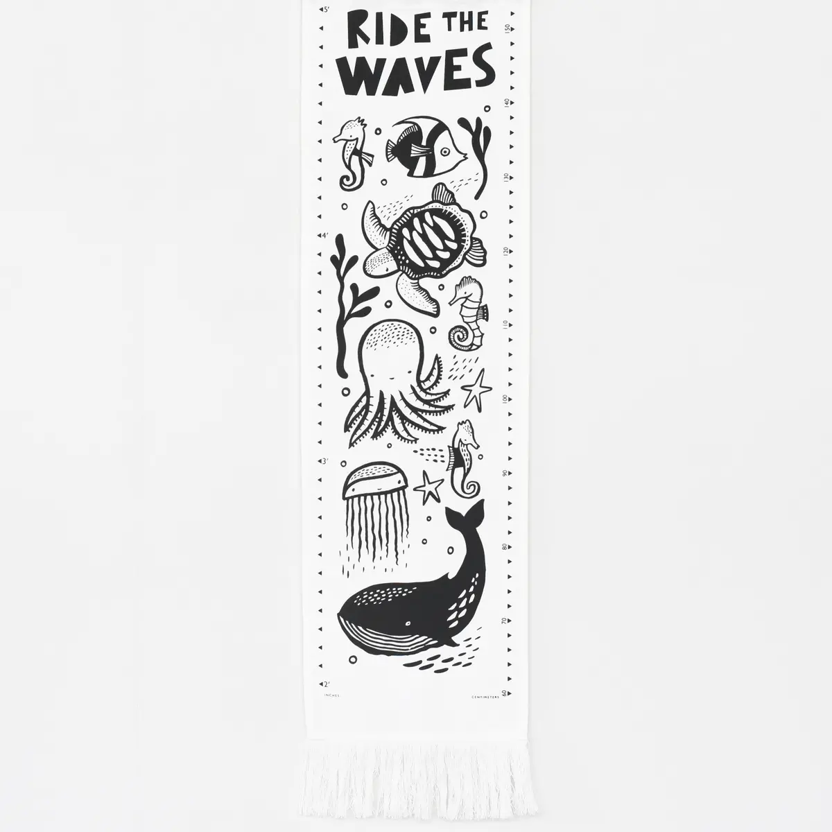 Wee Gallery Canvas Growth Chart - Ocean 1