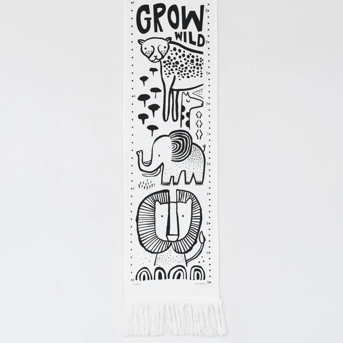 Wee Gallery Canvas Growth Chart - Safari 1