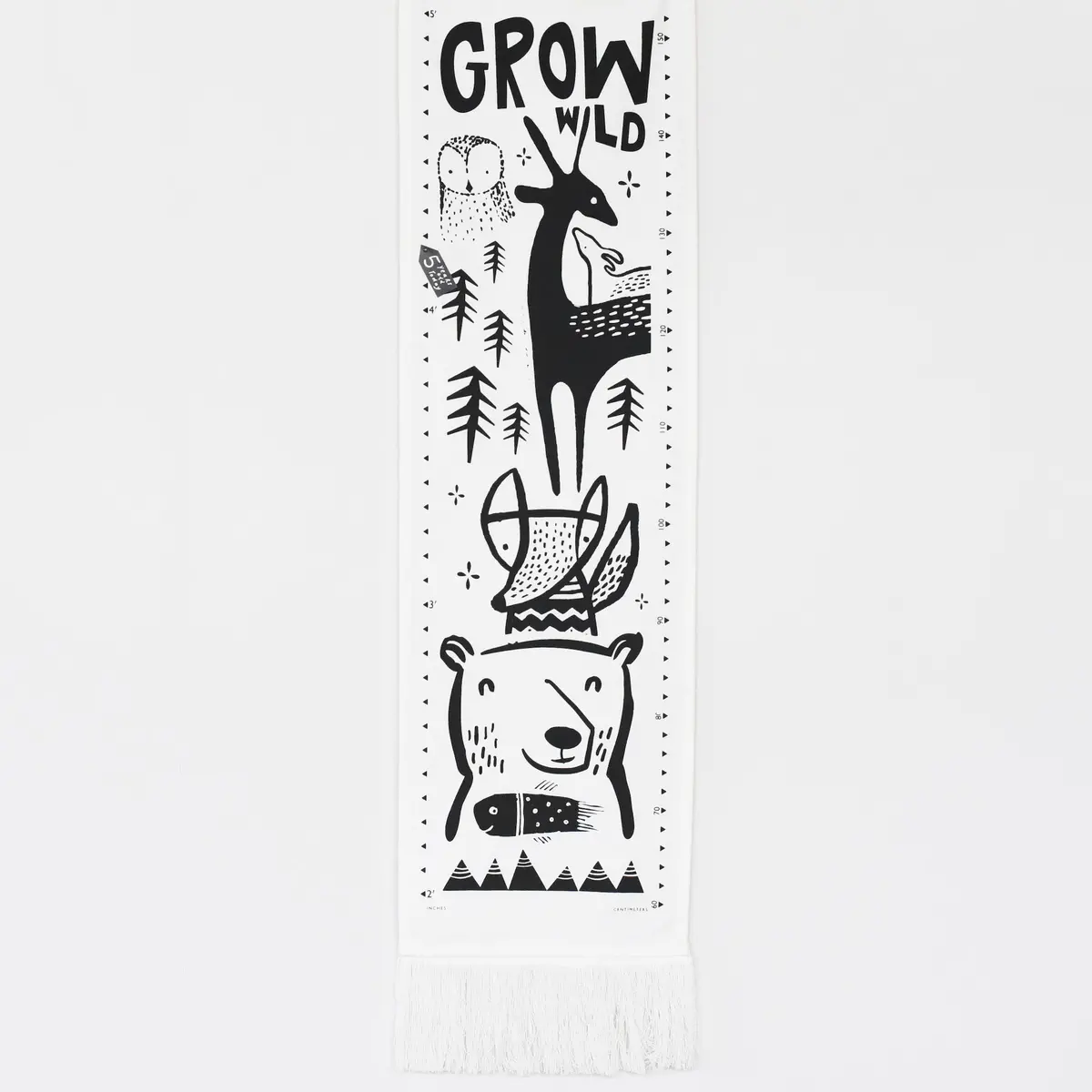 Wee Gallery Canvas Growth Chart - Woodland 1