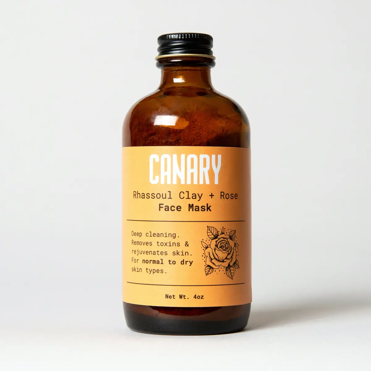 Canary Rhassoul Clay + Rose Face Mask 1
