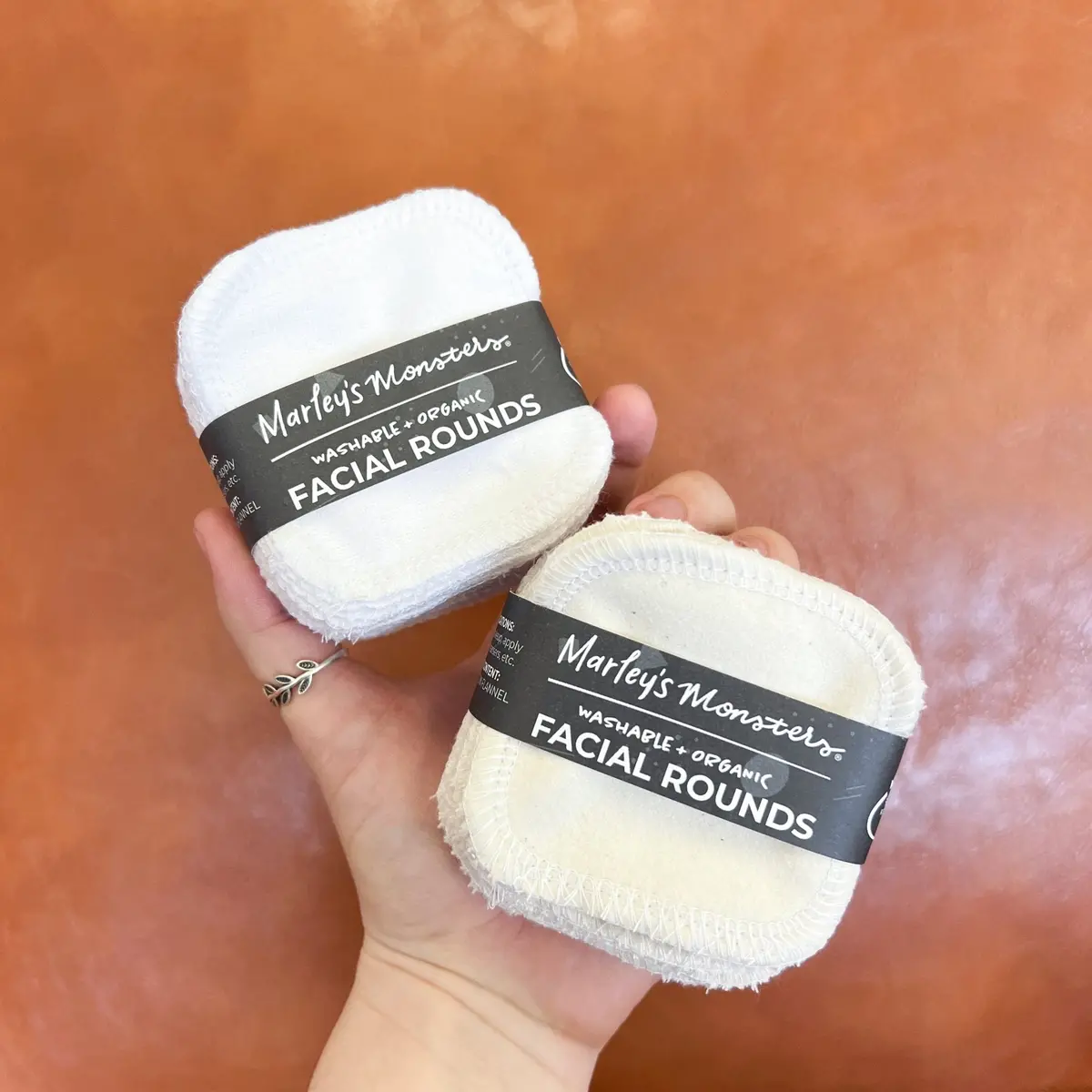 Marley's Monsters Facial Rounds: Organic Cotton Flannel 1