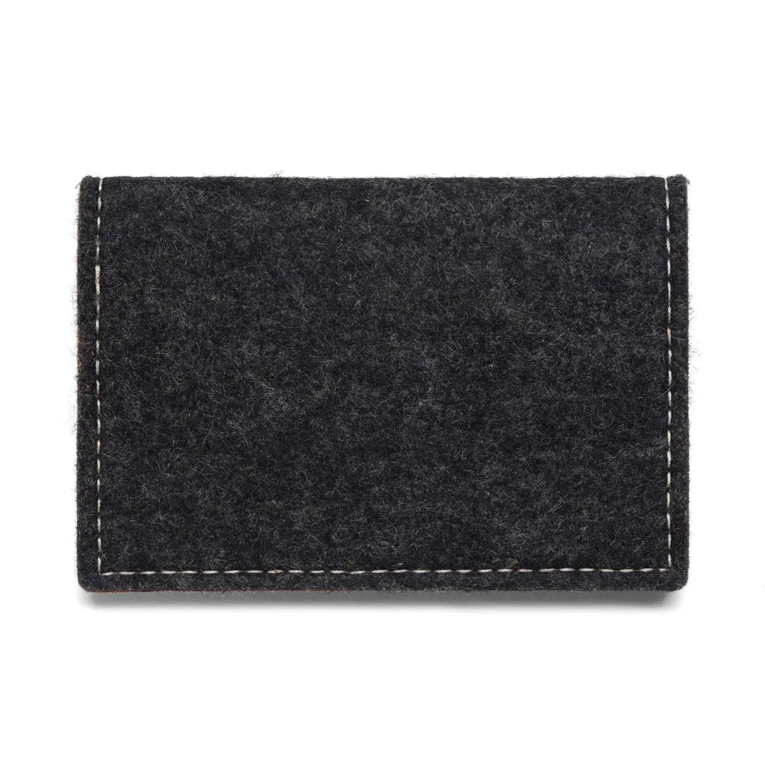 Kyrgies Felt And Leather Bifold Wallet 2