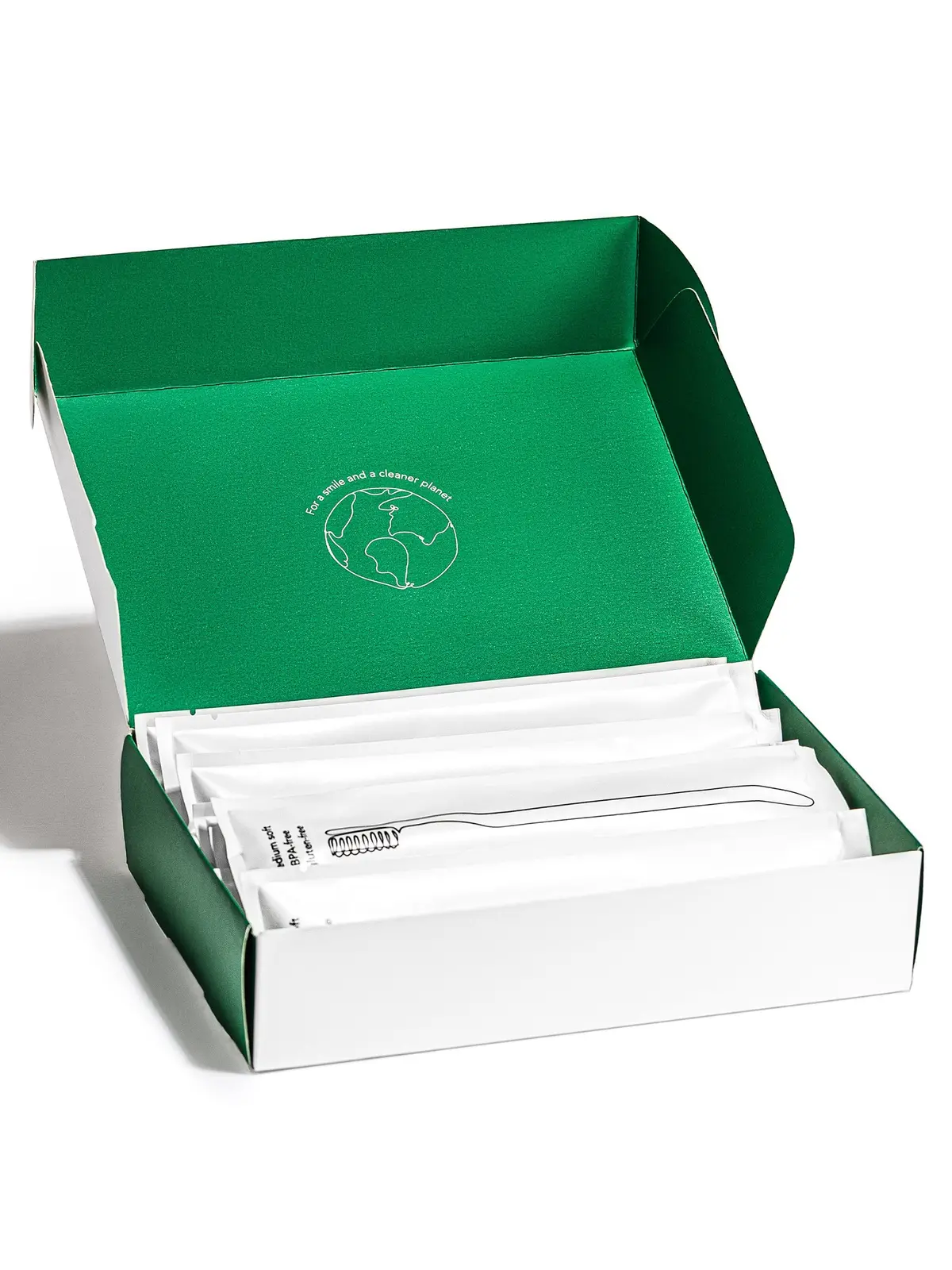 Terra & Co. Gentle Green Toothbrush Family Pack (10 Count) – Eco-Friendly Wheat Straw Toothbrushes For Sensitive Teeth | Bpa-Free, Travel-Friendly, Plastic-Free 2