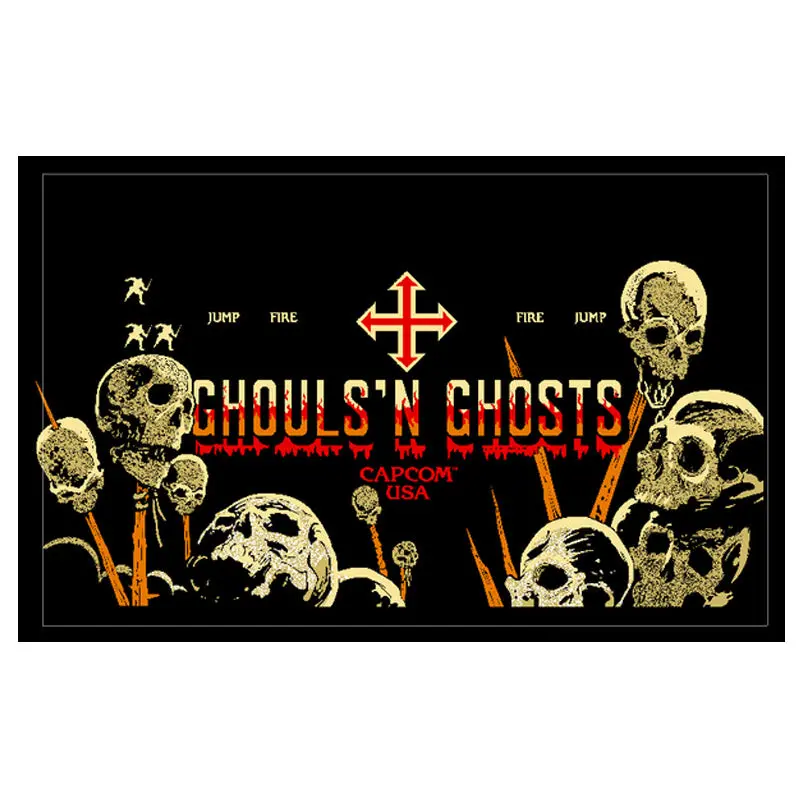 Ghouls 'N Ghosts Cpo - Control Panel Overlay - Premium 3M Film 1