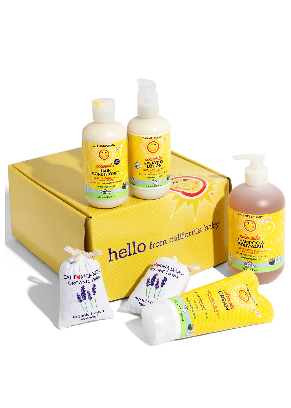 California Baby Best Of Calendula™ Gift Set For Adults + Kids 1