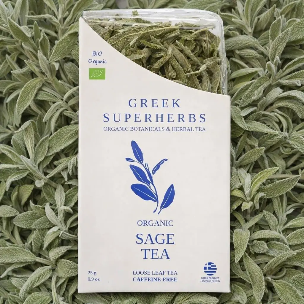 Greek Superherbs Greek Sage (Ikaria, Blue Zone) 1