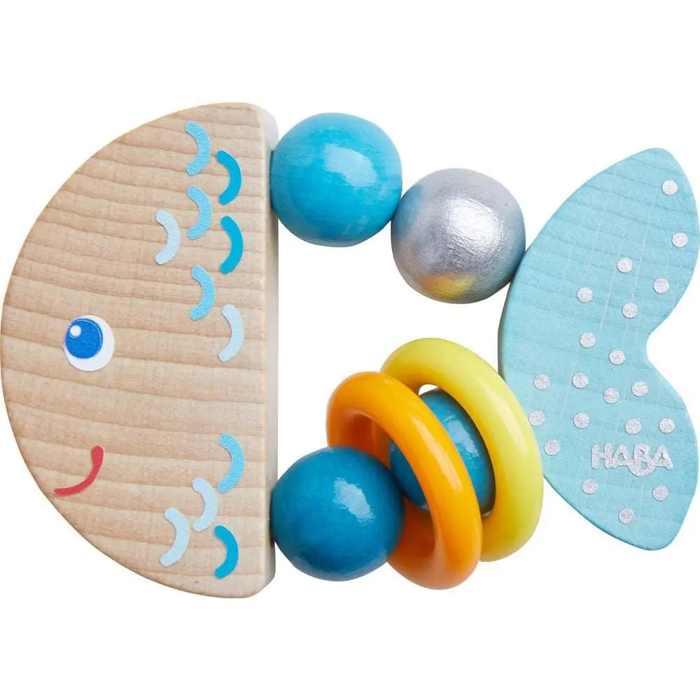Haba Rattlefish Wooden Baby Rattle 1