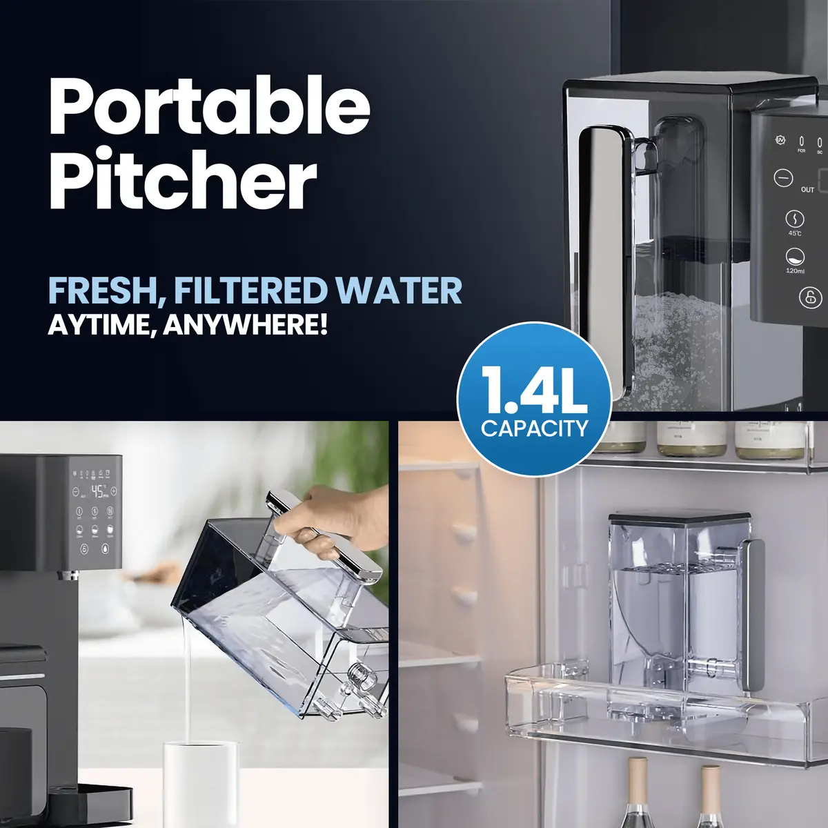 H2 Oasis™ Reverse Osmosis - Water Pitcher 2