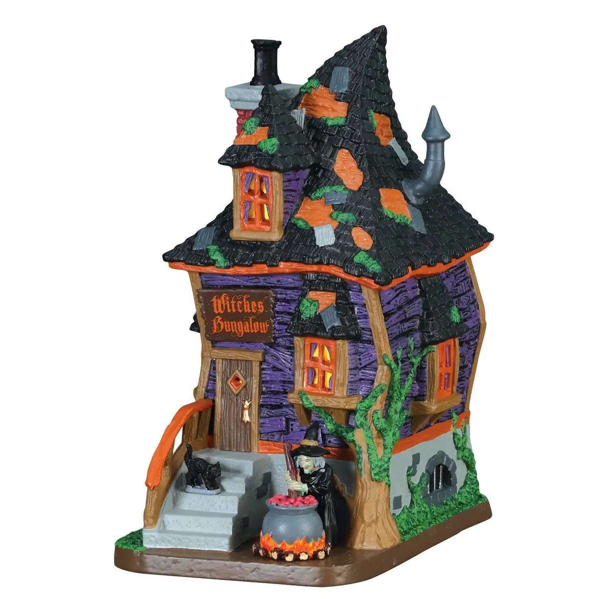 Lemax Spooky Town Witches Bungalow #75183 1
