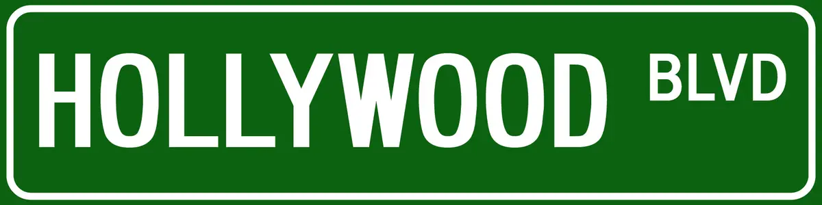 Hollywood Blvd Sign 1