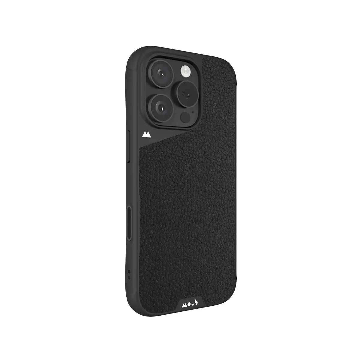 Black Leather Protective Phone Case With Camera Control Button - Limitless 1