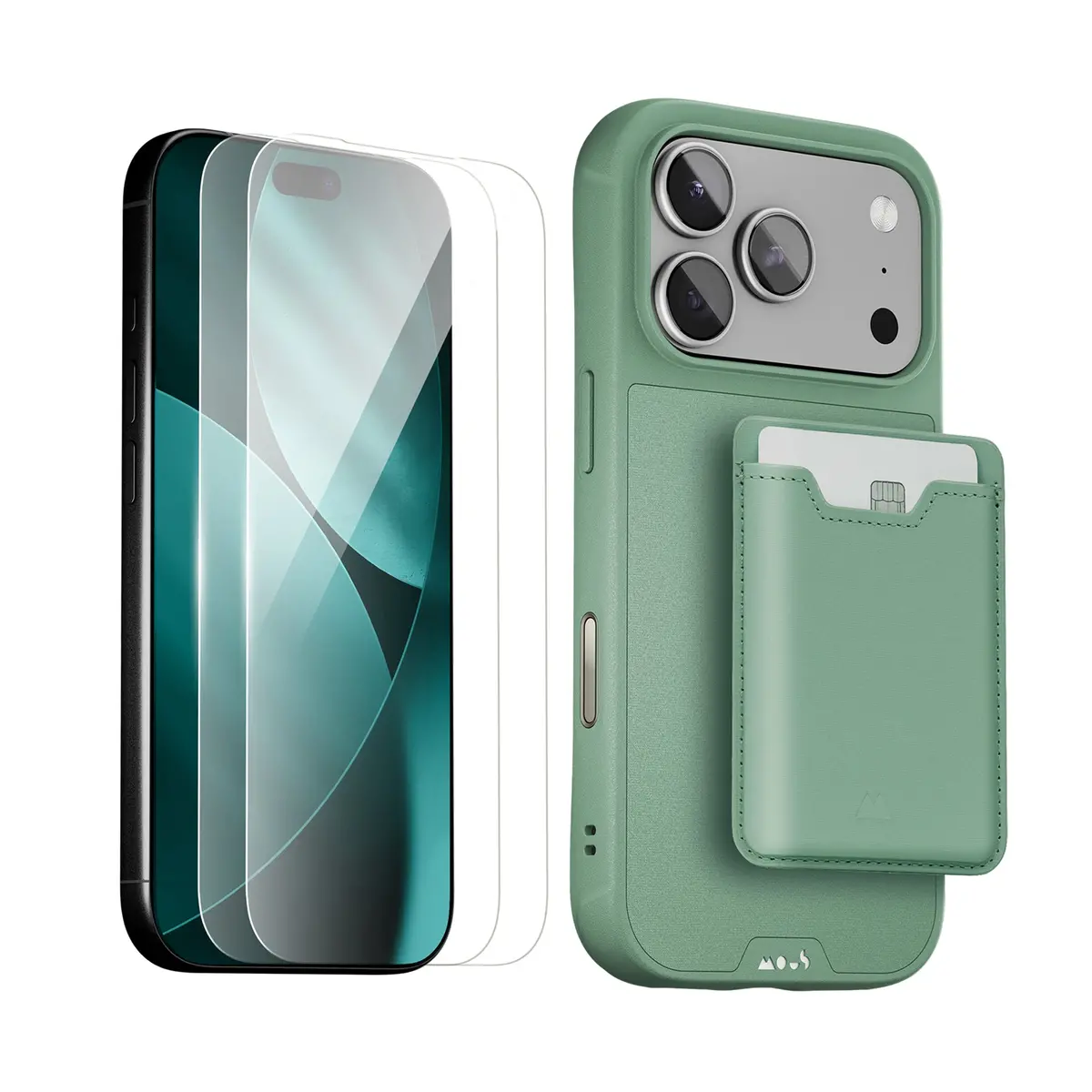 Sage Protective Case, Screen Protector And Card Wallet - Apple Starter Kit 1