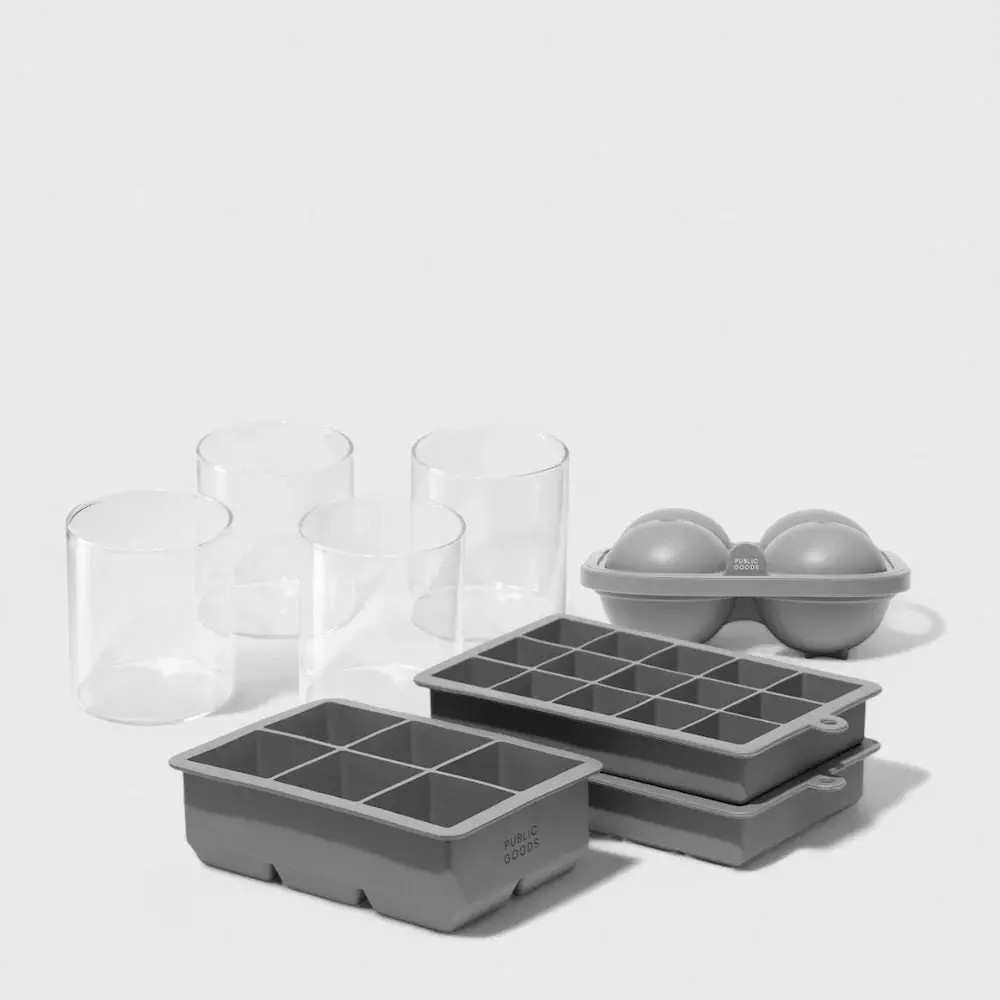 Public Goods Ice Mold & Glasses Set 1