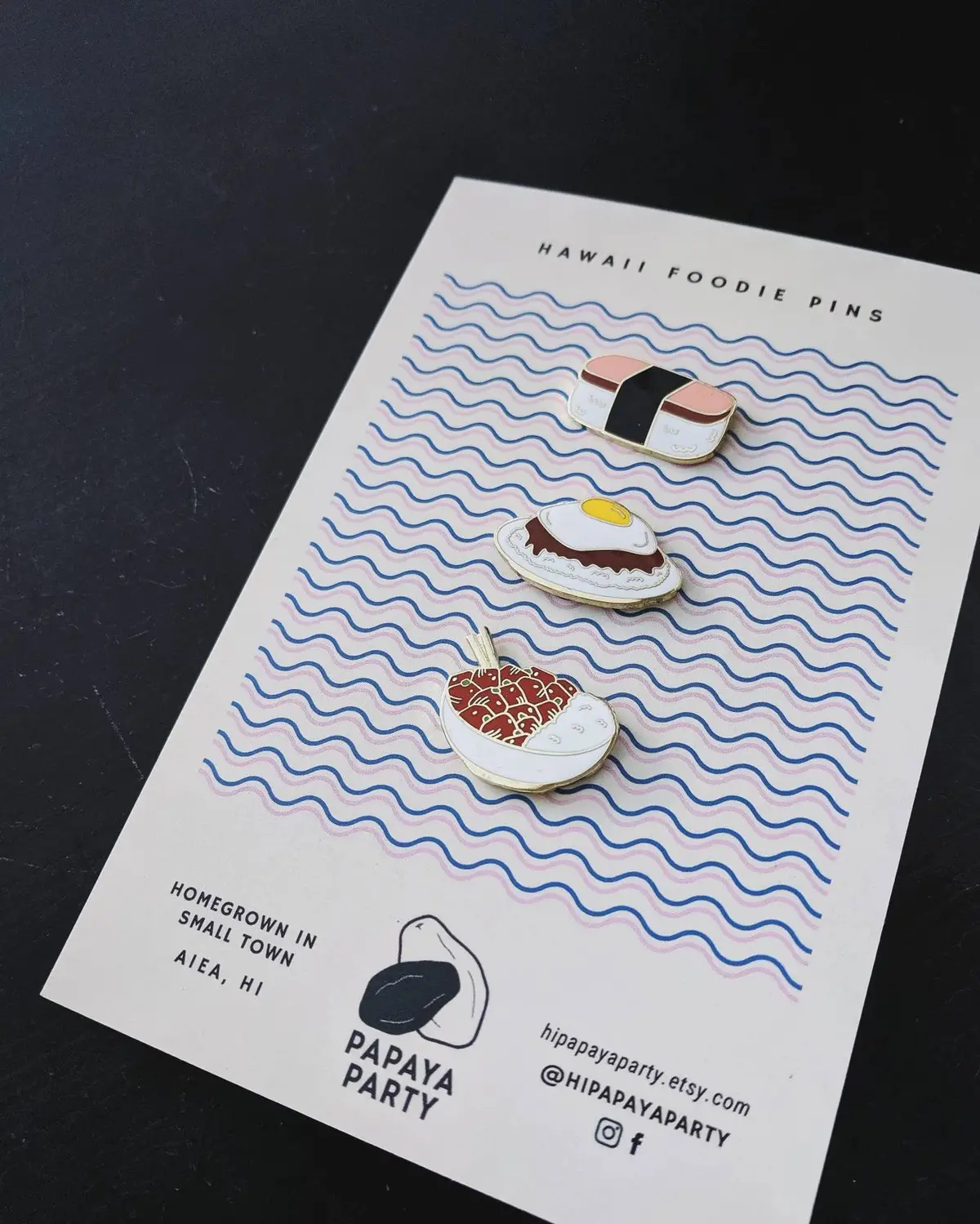 Lowmagic Hawaiian Food Enamel Pin Set 1