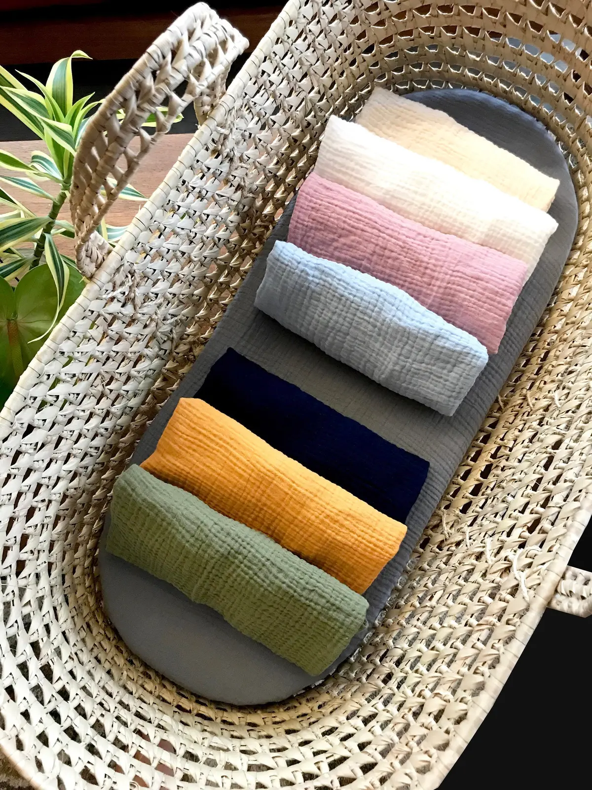 Wendy Anne Organic Cotton Soft Double Gauze - Choose Your Color - Custom Made Fitted Sheet 1