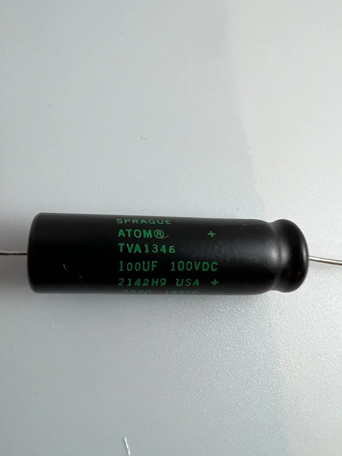 Sprague Atom - Aluminum Electrolytic - 100Μf @ 100 Vdc 1