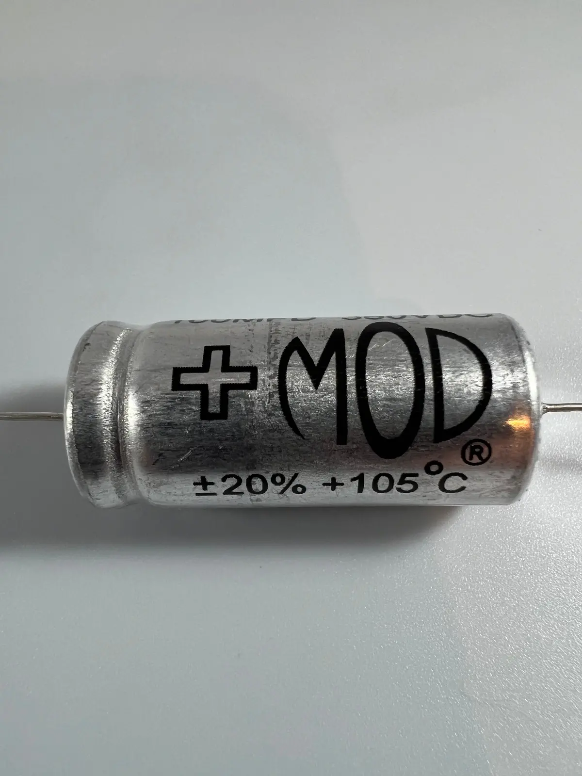 Capacitor - Mod Electronics - Aluminum Electrolytic 100Uf @ 350V 105C Axial Lead - Capacitor 1