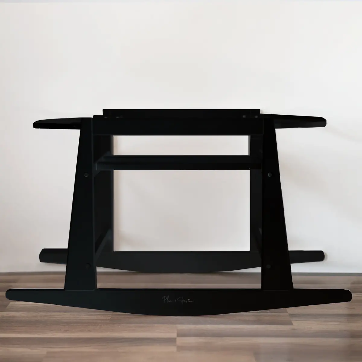 Plum+Sparrow Original Rocking Moses Bassinet Stand With Brake Black 1
