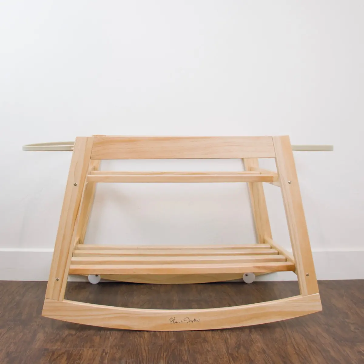 Plum+Sparrow Classic Rocking Moses Bassinet Stand With Brake Natural 1