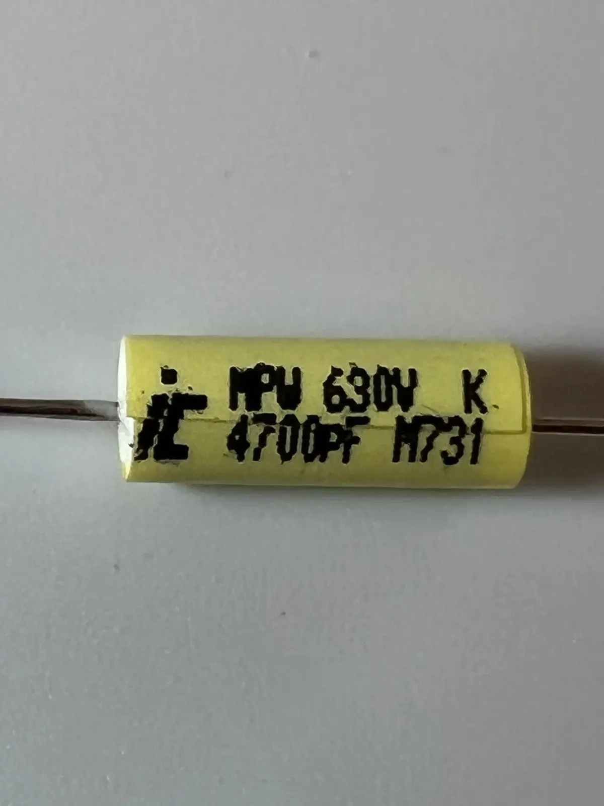 Capacitor - .0047Uf @ 630 Vdc - Polypropylene, Axial Leads - Illinois Capacitor 1
