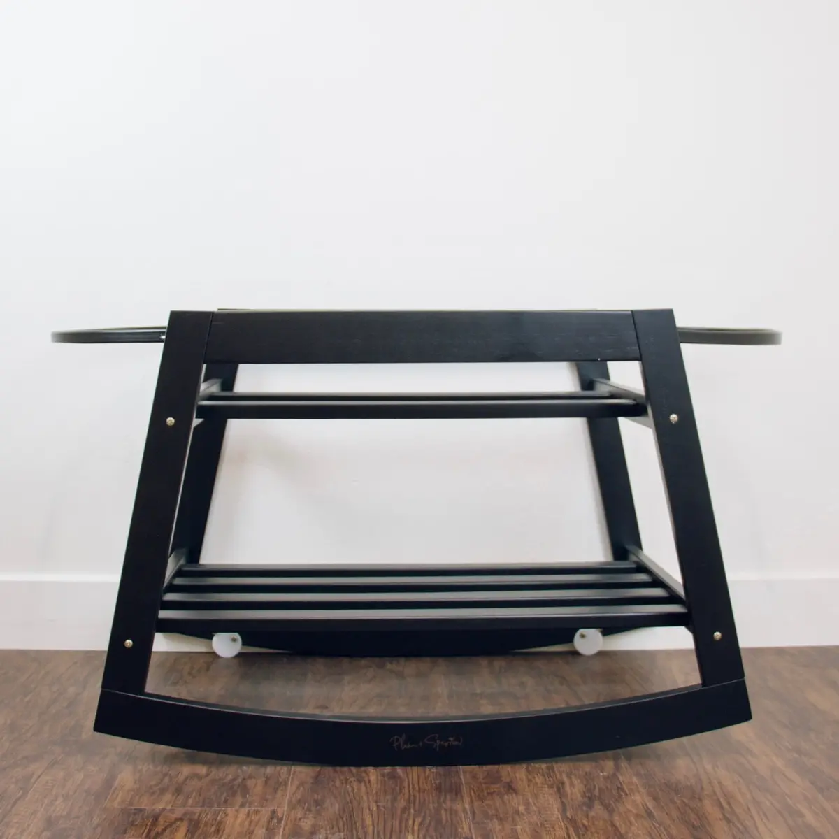 Plum+Sparrow Classic Rocking Moses Bassinet Stand With Brake Black 1