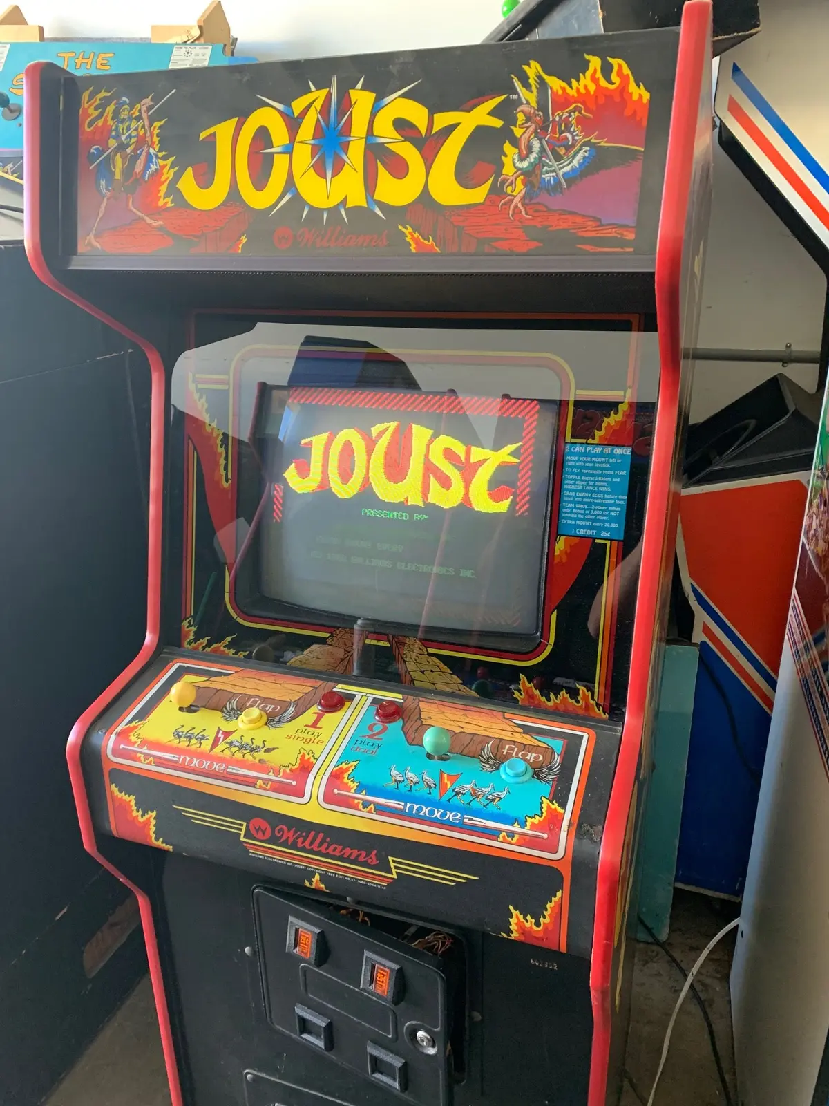 Joust Arcade Bezel 1