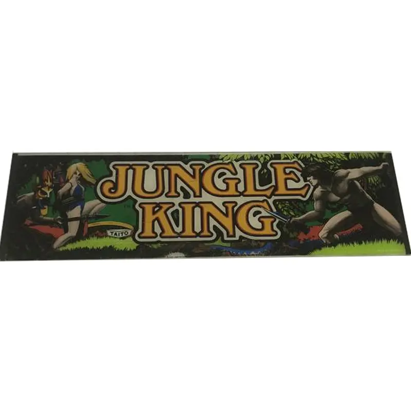 Vintage - Jungle King Glass Arcade Marquee 1