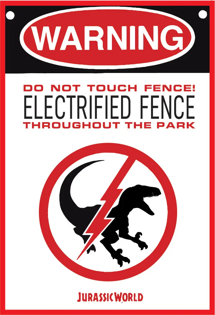Jurassic Park - Electrified Fence 1