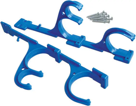 Set Of 2 Plastic Pole Hangers With Screws 1